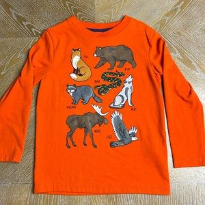 ADVENTURE WEAR BY CLASS/CLUB Orange Animal Print Longsleeve Shirt 5